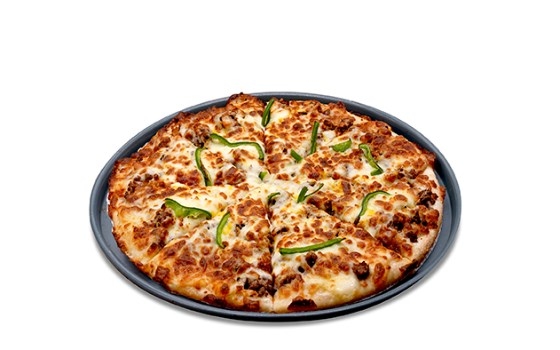 پیتزا گوشت و قارچ(23cm)